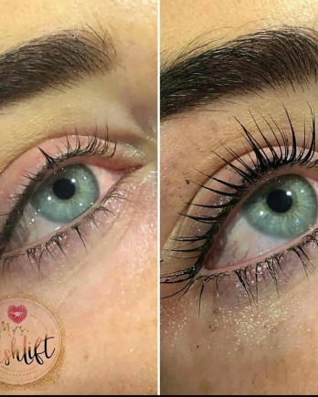 Wimperlift inclusief verven wimpers
